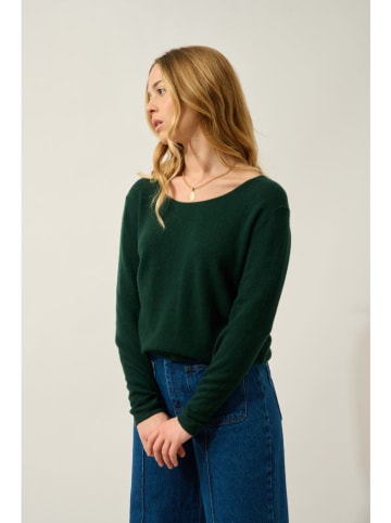 AUTHENTIC CASHMERE Kaschmir-Pullover "Lafon" in Dunkelgrün