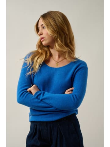 AUTHENTIC CASHMERE Kaszmirowy sweter "Lafon" w kolorze niebieskim