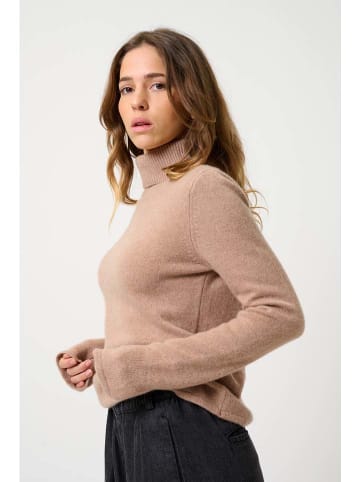 AUTHENTIC CASHMERE Kasjmieren coltrui "Linda" beige