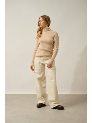 AUTHENTIC CASHMERE Kasjmieren coltrui "Suzie" beige