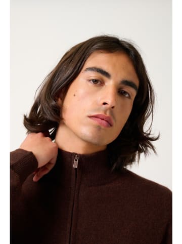 AUTHENTIC CASHMERE Kaschmir-Cardigan "Albaron" in Dunkelbraun