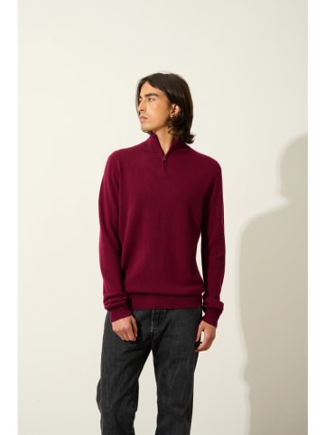 AUTHENTIC CASHMERE Kaszmirowy sweter "Ambin" w kolorze bordowym