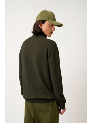 AUTHENTIC CASHMERE Kaszmirowy golf "Bange" w kolorze ciemnozielonym