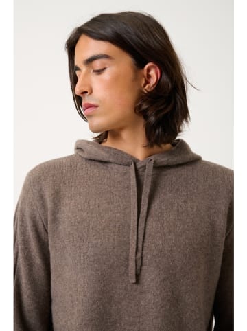 AUTHENTIC CASHMERE Kasjmieren trui "Bendt" lichtbruin