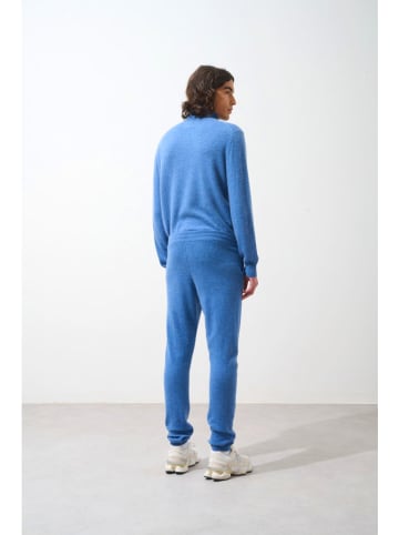 AUTHENTIC CASHMERE Kaszmirowe spodnie "Bichet" w kolorze błękitnym