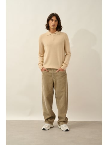 AUTHENTIC CASHMERE Kaszmirowy sweter "Charvet" w kolorze beżowym