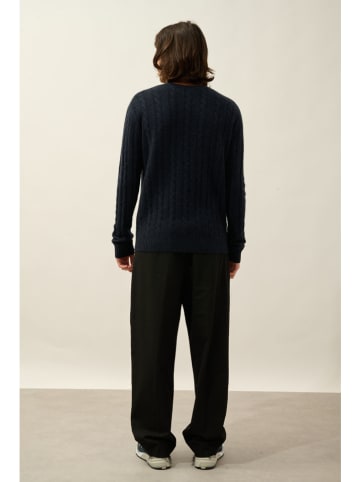 AUTHENTIC CASHMERE Kaszmirowy sweter "Darri" w kolorze granatowym