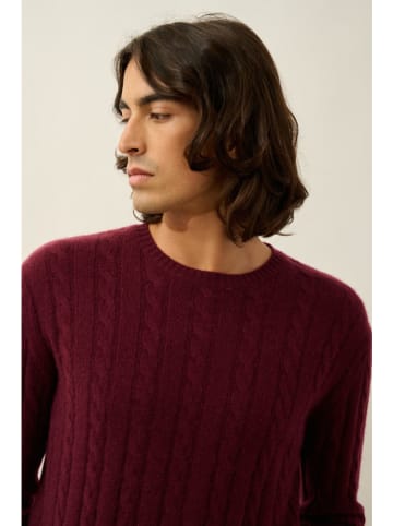 AUTHENTIC CASHMERE Kaszmirowy sweter "Darri" w kolorze bordowym