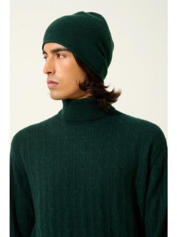 AUTHENTIC CASHMERE Kasjmieren coltrui "Kona" donkergroen