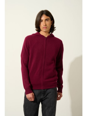 AUTHENTIC CASHMERE Kaszmirowy kardigan "Neurre" w kolorze bordowym