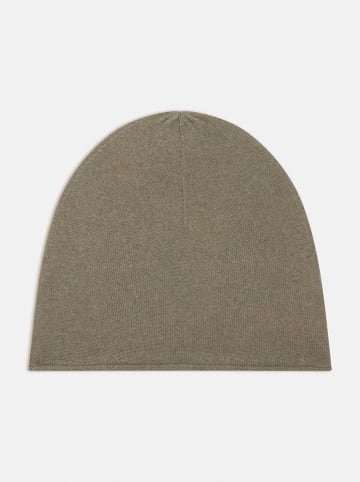 AUTHENTIC CASHMERE Kasjmieren beanie "Pinier" olijfgroen