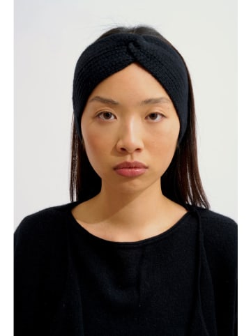 AUTHENTIC CASHMERE Kaschmir-Stirnband "Risto" zwart
