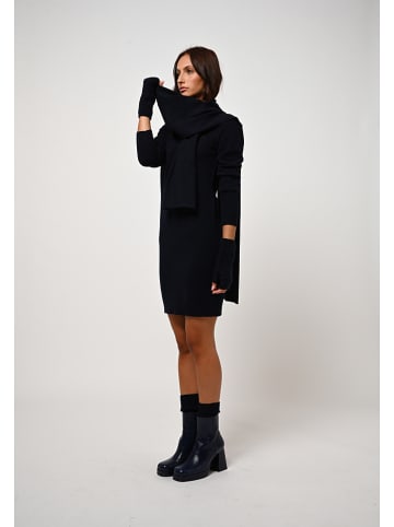 AUTHENTIC CASHMERE Kasjmieren sjaal "Vaymont" donkerblauw - (L)200 x (B)30 cm