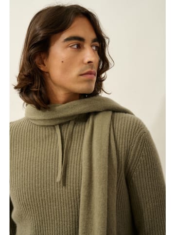 AUTHENTIC CASHMERE Kaschmir-Schal "Vaymont" in Khaki - (L)180 x (B)30 cm