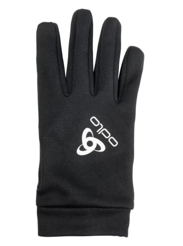Odlo Rękawiczki funkcyjne "Strechfleece" w kolorze czarnym