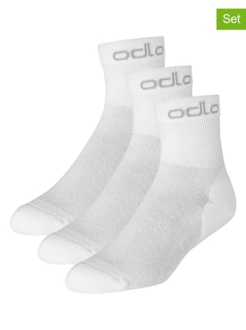Odlo Skarpety funkcyjne (3 pary) "Active" w kolorze białym
