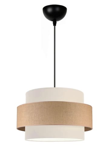 Opviq Hängeleuchte in Creme/ Beige - (H)70 x Ø 30 cm