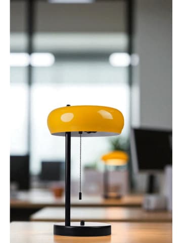 Opviq Tischleuchte in Senf/ Schwarz - (H)40 x Ø 25 cm
