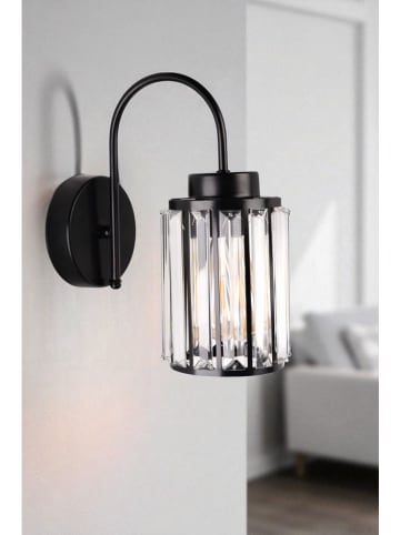 Opviq Wandleuchte in Schwarz - (B)24 x (H)30 cm x Ø 12 