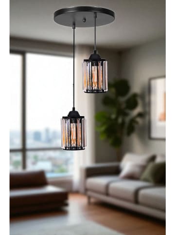 Opviq Lampa wisząca w kolorze czarnym - szer. 25 cm