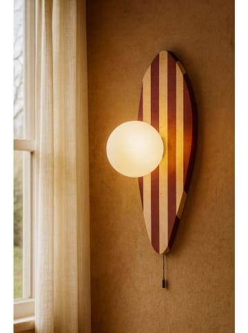 Opviq Wandlamp beige/rood - (H)42 cm x Ø 10