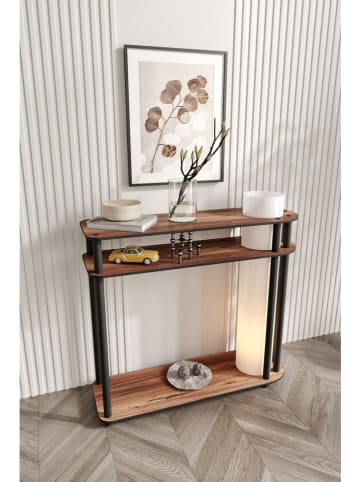 Opviq Staande lamp lichtbruin/zwart - (H)80 cm