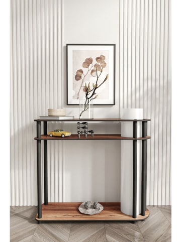 Opviq Standleuchte in Hellbraun/ Schwarz - (H)80 cm