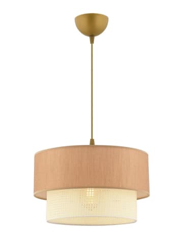 Opviq Hanglamp crème/lichtbruin - (H)65 x Ø 30 cm