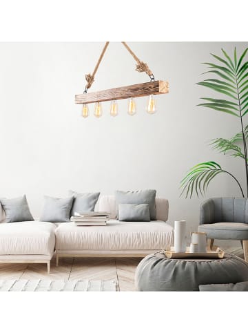 Opviq Hängeleuchte "Erebos" in Natur - (B)100 x (T)7 cm