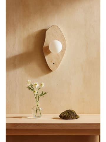 Opviq Wandlamp beige - (H)42 cm x Ø 10