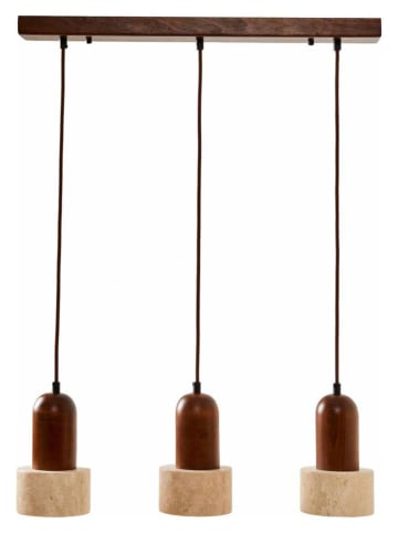 Opviq Hängeleuchte in Beige/ Braun - (B)60 x (H)154 cm