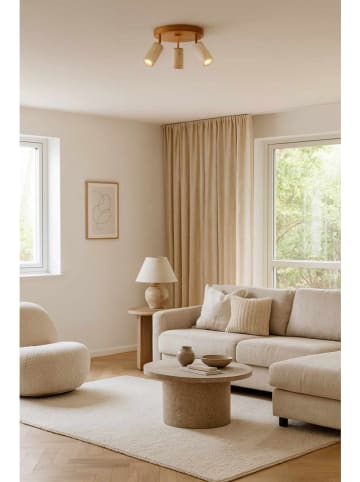 Opviq Plafonnière beige/lichtbruin - Ø 30 cm