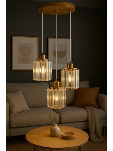 Opviq Lampa wisząca w kolorze złotym - szer. 30 cm