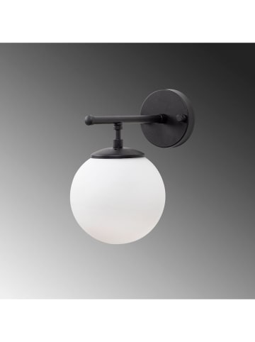 Opviq Wandleuchte in Schwarz - (B)24 x (H)24 cm x Ø 15 