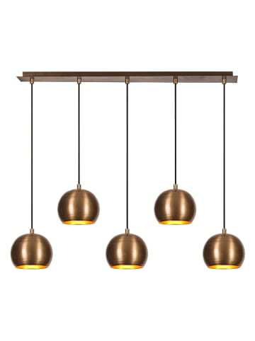 Opviq Hanglamp "Sivani" bruin/goudkleurig - (B)85 x (D)15 cm