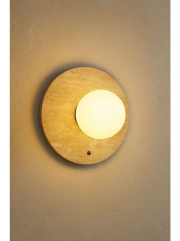 Opviq Wandleuchte in Beige - (H)25 cm x Ø 12 