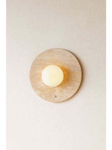 Opviq Wandlamp beige - (H)25 cm x Ø 12