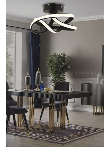 Opviq Lampa sufitowa LED w kolorze czarnym - wys. 20 x Ø 28 cm