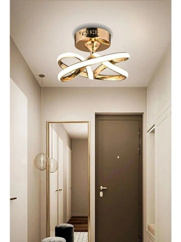 Opviq LED-Deckenleuchte in Gold - (H)20 cm x Ø 28 