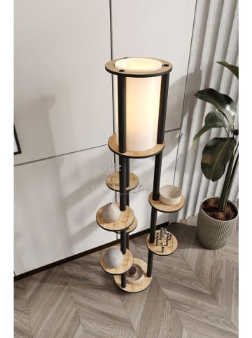 Opviq Lampa stojąca w kolorze czarno-jasnobrązowym - wys. 150 cm