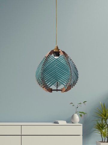 Opviq Lampa wisząca w kolorze zielonym - wys. 70 x Ø 25 cm