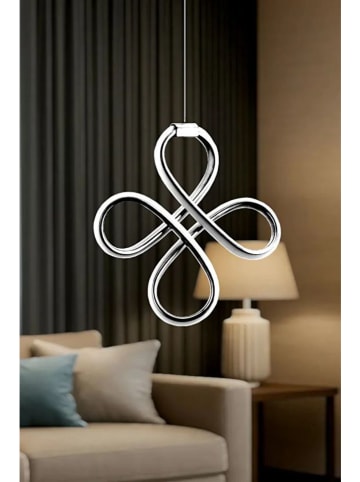 Opviq Lampa wisząca LED w kolorze srebrnym - szer. 30 cm