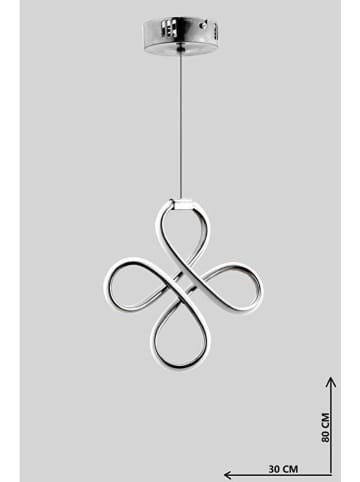 Opviq LED-Hängeleuchte in Silber - (B)30 cm