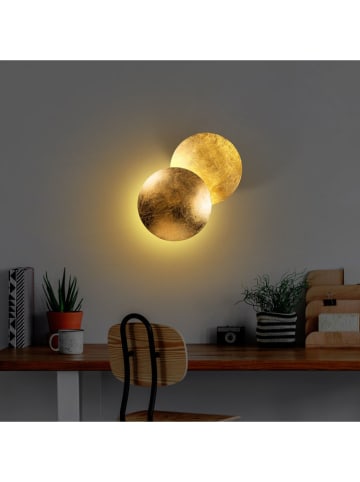 Opviq LED-Wandleuchte in Gold - Ø 25 cm