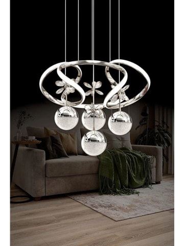 Opviq Lampa wisząca LED w kolorze srebrnym - szer. 50 cm