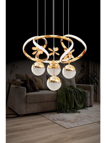 Opviq LED-Hängeleuchte in Gold - (B)50 cm