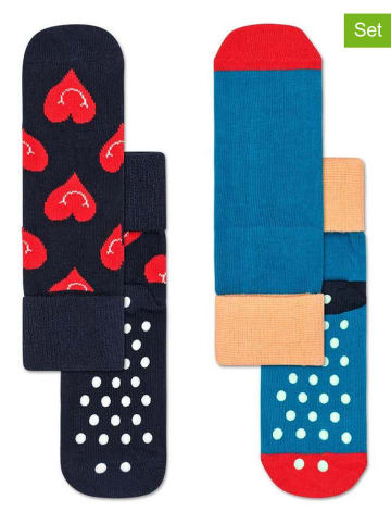 Happy Socks Skarpety (2 pary) "Smiling heart" ze wzorem