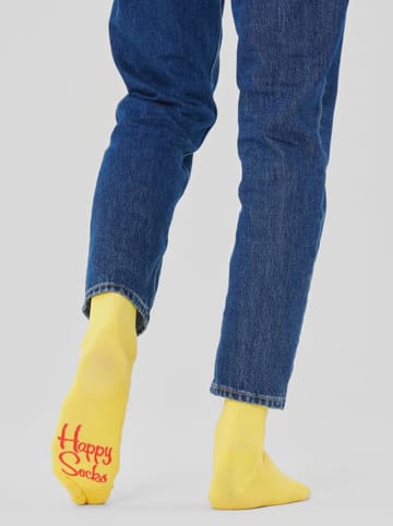 Happy Socks Sokken geel