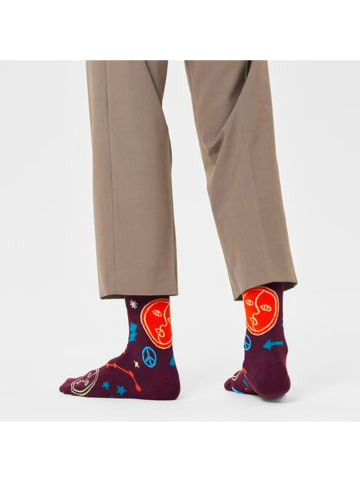 Happy Socks 2er-Set: Socken in Lila/ Hellblau