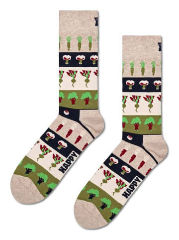 Happy Socks 2-delige set: sokken donkerblauw/beige